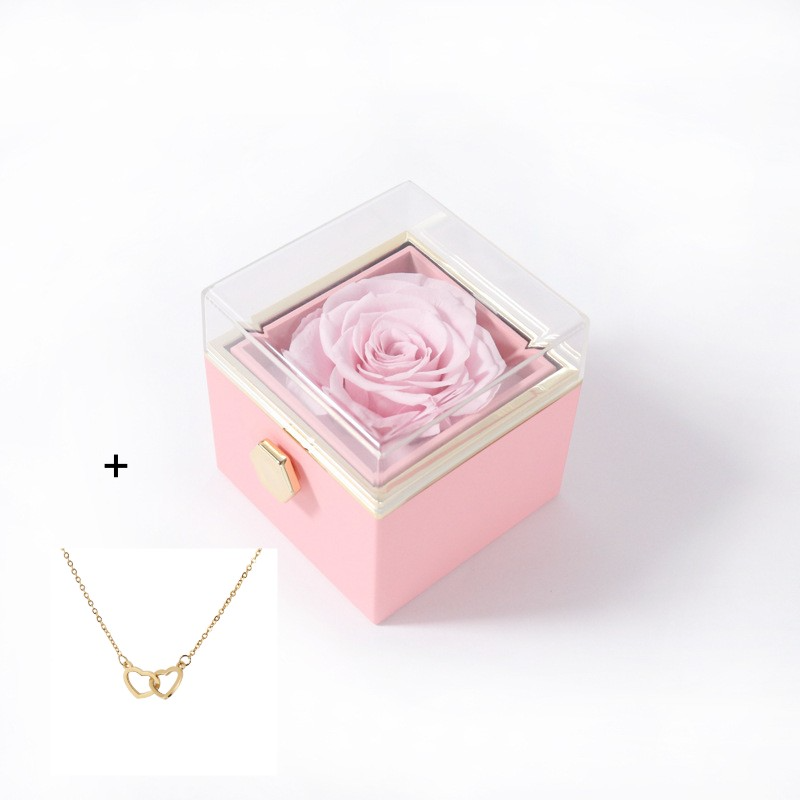 Eternal Rosen Box- mit Halskette und echter Rose